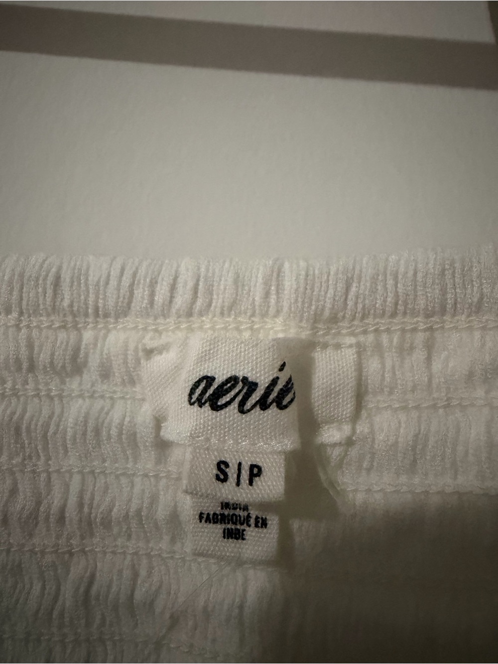 aerie White Tie-Front Cropped Cami - Picture 4 of 4